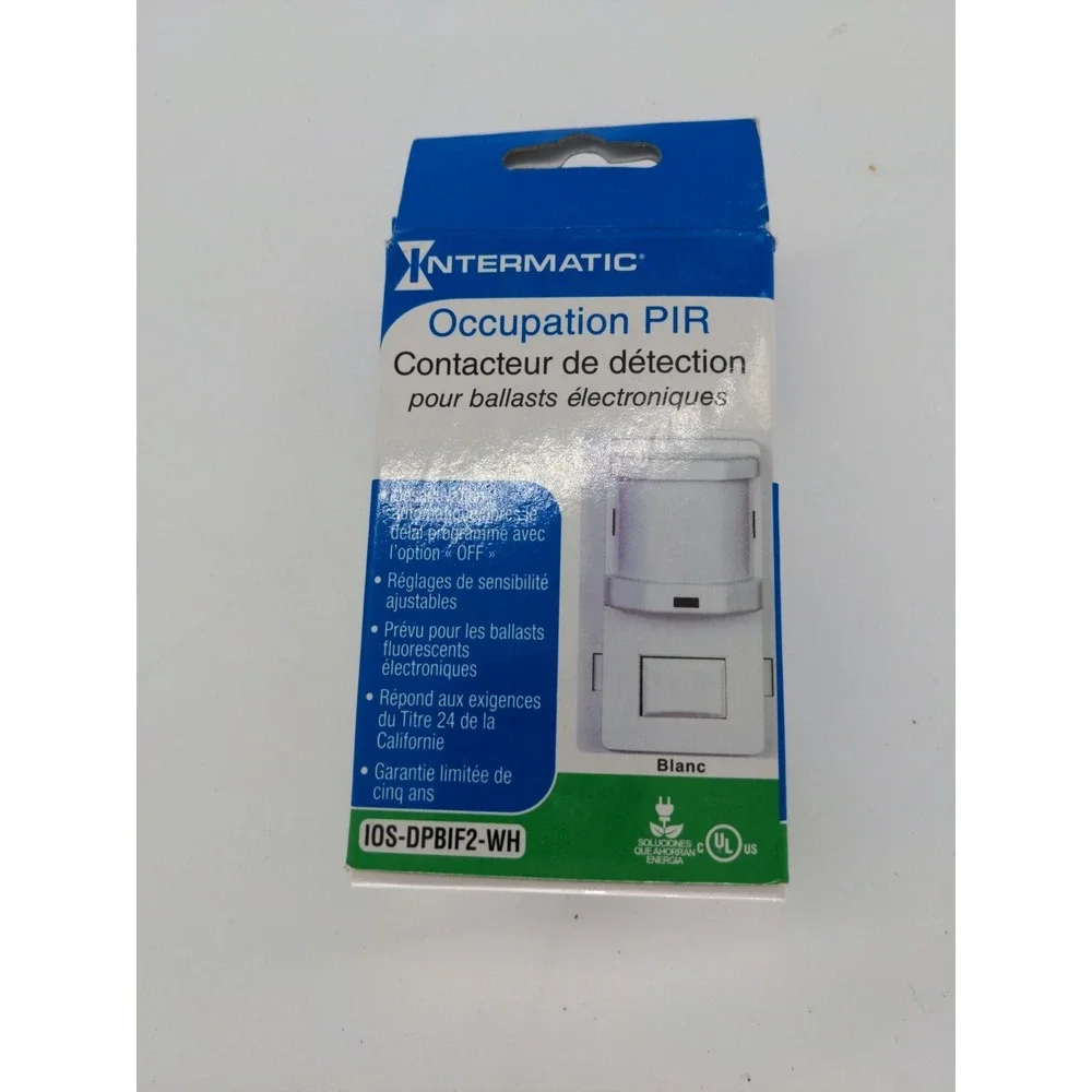 Intermatic PIR Vacancy Sensor Switch Ivory IOS-DPBIF2-WH New in Box   sb  c3
